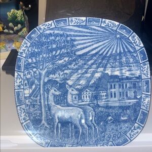 Vintage Rorstrand Julen 1980 Christmas Plate Gunnar Nylund